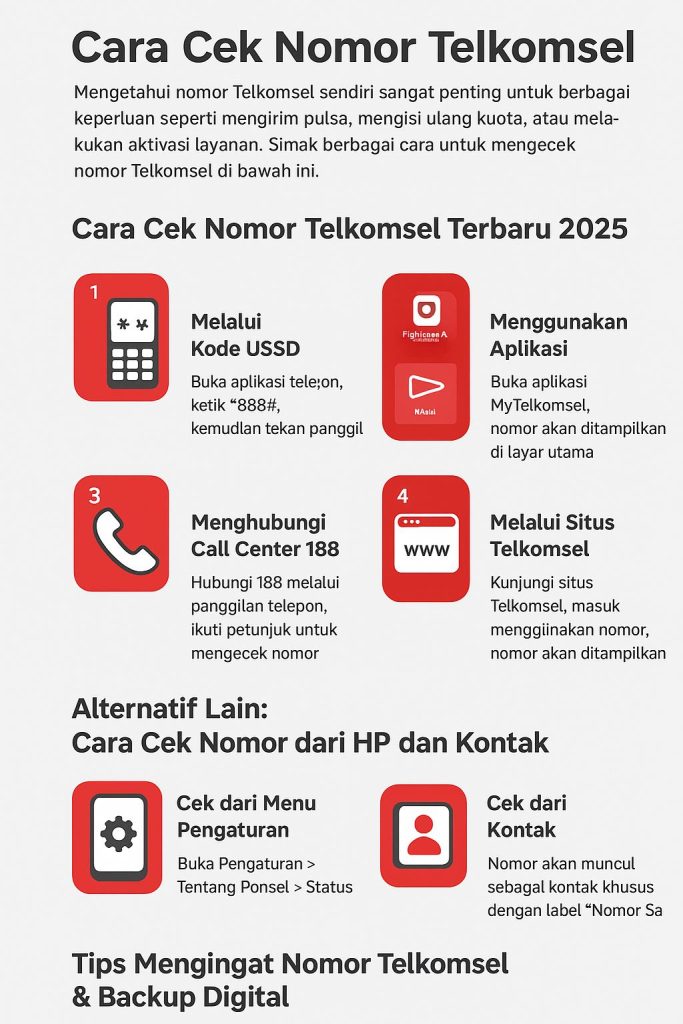 Cara Cek Nomor Telkomsel Terbaru 2025