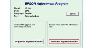 Reset Printer Epson L3100