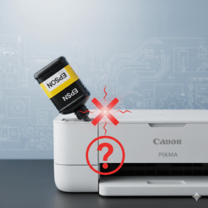 Apakah tinta Epson kompatibel dengan printer Canon?