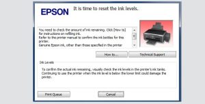 Reset Printer Epson L1218