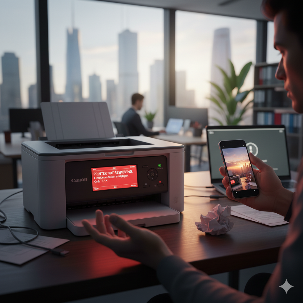printer not responding canon
