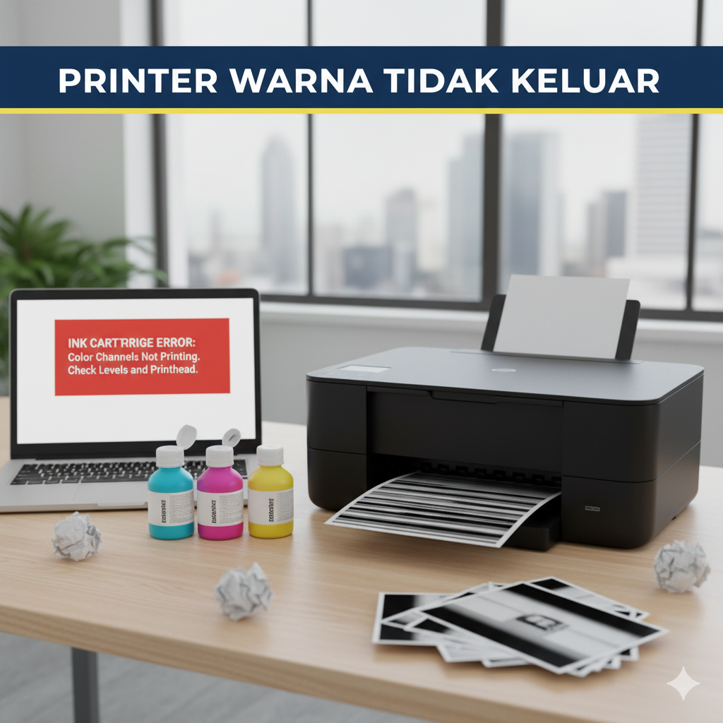 printer warna tidak keluar