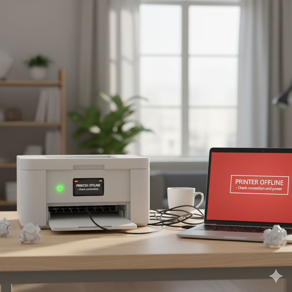 printer offline padahal nyala