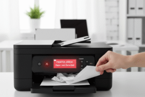 printer kedap kedip merah