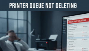 printer queue not deleting