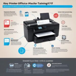 A visually engaging infographic-style image summarizing key tips for maintaining the Hp Officejet 4500 All In One Printer G510g, such as