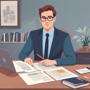 Professional blog post illustration