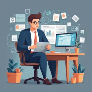 Professional blog post illustration