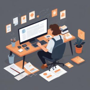 Professional blog post illustration