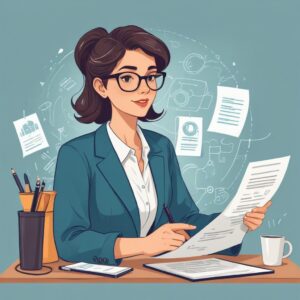 Professional blog post illustration