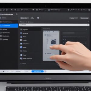 A Macbook screen showing