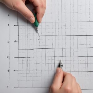 An image of a hand holding a nozzle check pattern printout, showing a perfect grid of lines indicating clear print heads.