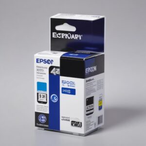 Beberapa botol tinta original Epson 003 berwarna-warni diletakkan di samping printer Epson L3210 yang bersih dan terawat.