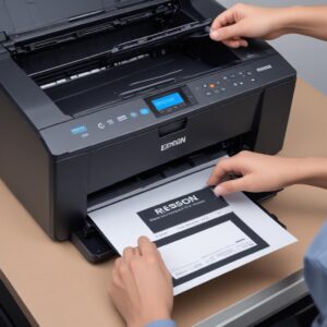 Ilustrasi antarmuka software Epson Resetter yang sedang menampilkan opsi