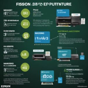Infografis visual perbandingan fitur utama antara Epson L3210 (ikon USB) dan L3250 (ikon Wi-Fi), dengan centang hijau untuk fitur yang dimiliki masing-masing.