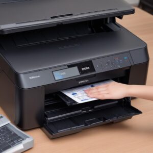 Tampilan antarmuka aplikasi resetter Epson L3210 di layar komputer, dengan opsi