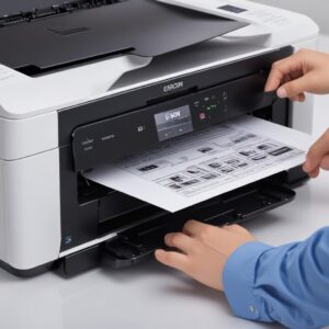 Tampilan close-up tangan sedang mengklik tombol