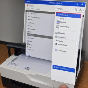 Tampilan layar komputer menunjukkan jendela