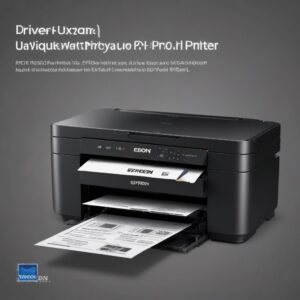 Tampilan layar komputer menunjukkan proses update driver atau firmware printer Epson L3210 dari website resmi Epson.