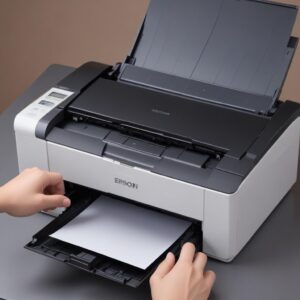 Tampilan layar komputer yang menampilkan software resetter Epson dengan opsi