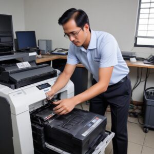 Tampilan layar komputer yang menunjukkan opsi