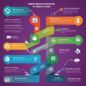 A vibrant infographic showing two paths: one with