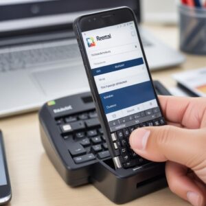 Close-up of a hand typing