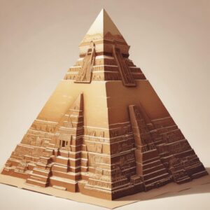 Ilustrasi piramida terbalik dengan bagian atas menampilkan solusi cepat untuk printer, dan bagian bawah menampilkan detail kerusakan yang lebih kompleks.