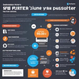 Infografis sederhana yang membandingkan keuntungan sewa printer versus beli printer, dengan ikon-ikon yang menunjukkan hemat biaya, bebas perawatan, dan fleksibilitas.