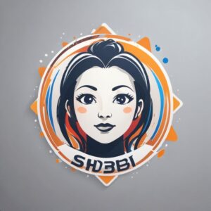 Logo Shobi.id yang cerah dan modern di tengah dengan latar belakang abstrak berupa sirkuit printer yang berkilauan, menyimbolkan teknologi dan keahlian.