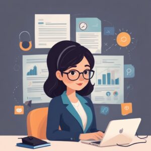 Professional blog post illustration